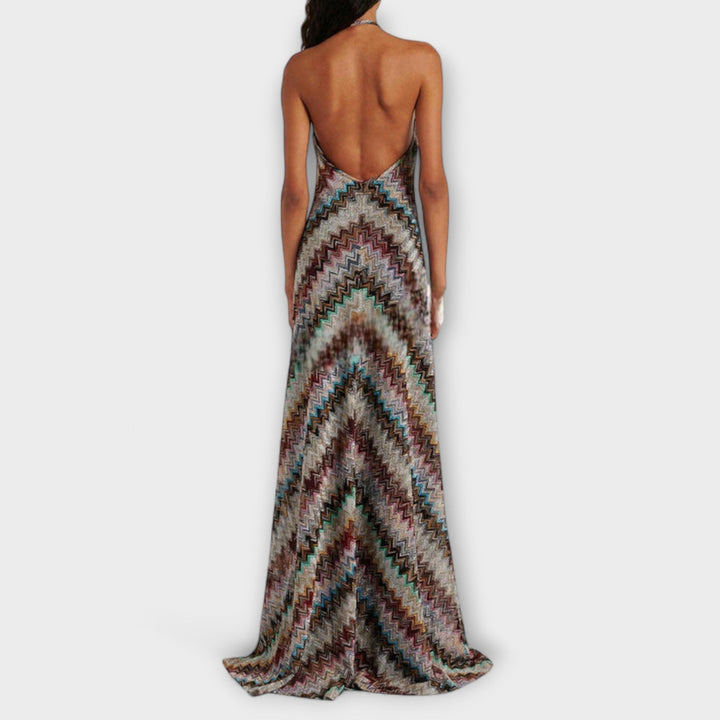 Reese - Jodie pletené obleke z barvnim herringbone vzorom