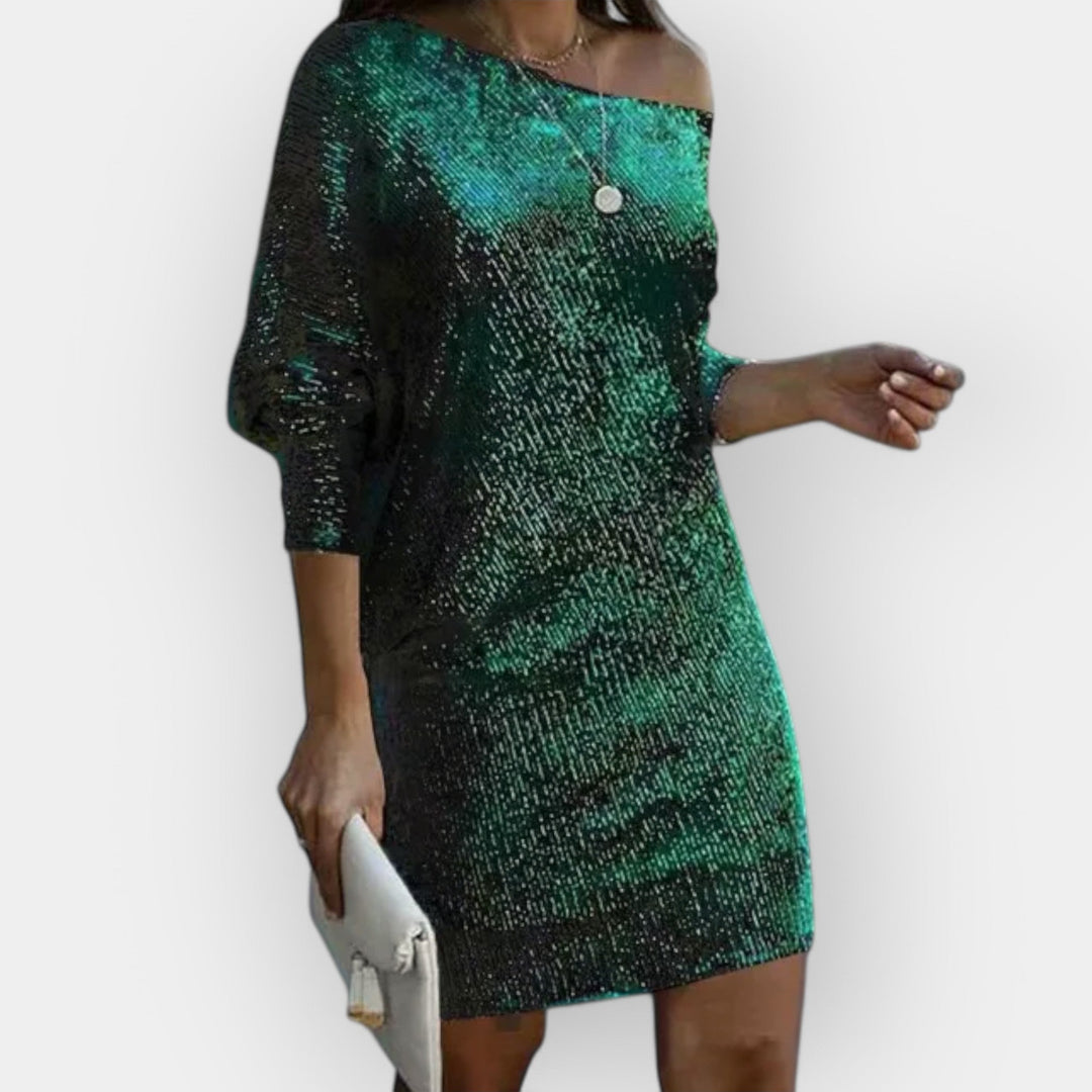 Lana - Večerna Obleka s Bleščicami