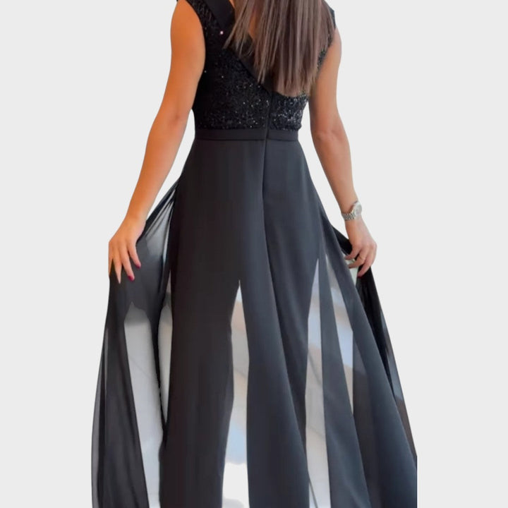 Lina - Stilski Večerni Kombinezon