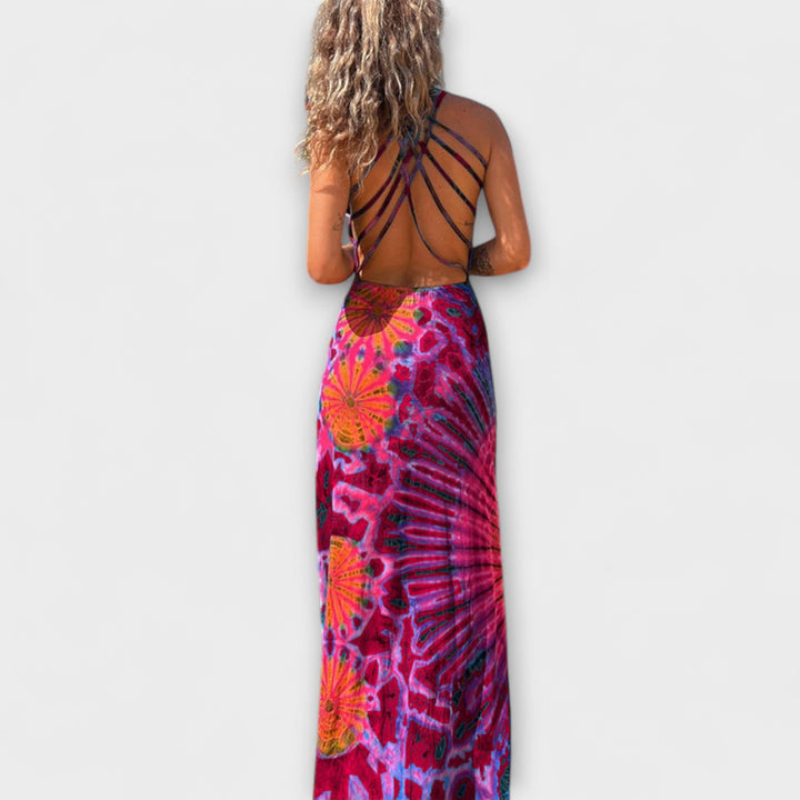 Ronja - La Bamba Tie-Dye Print Maxi Obleka