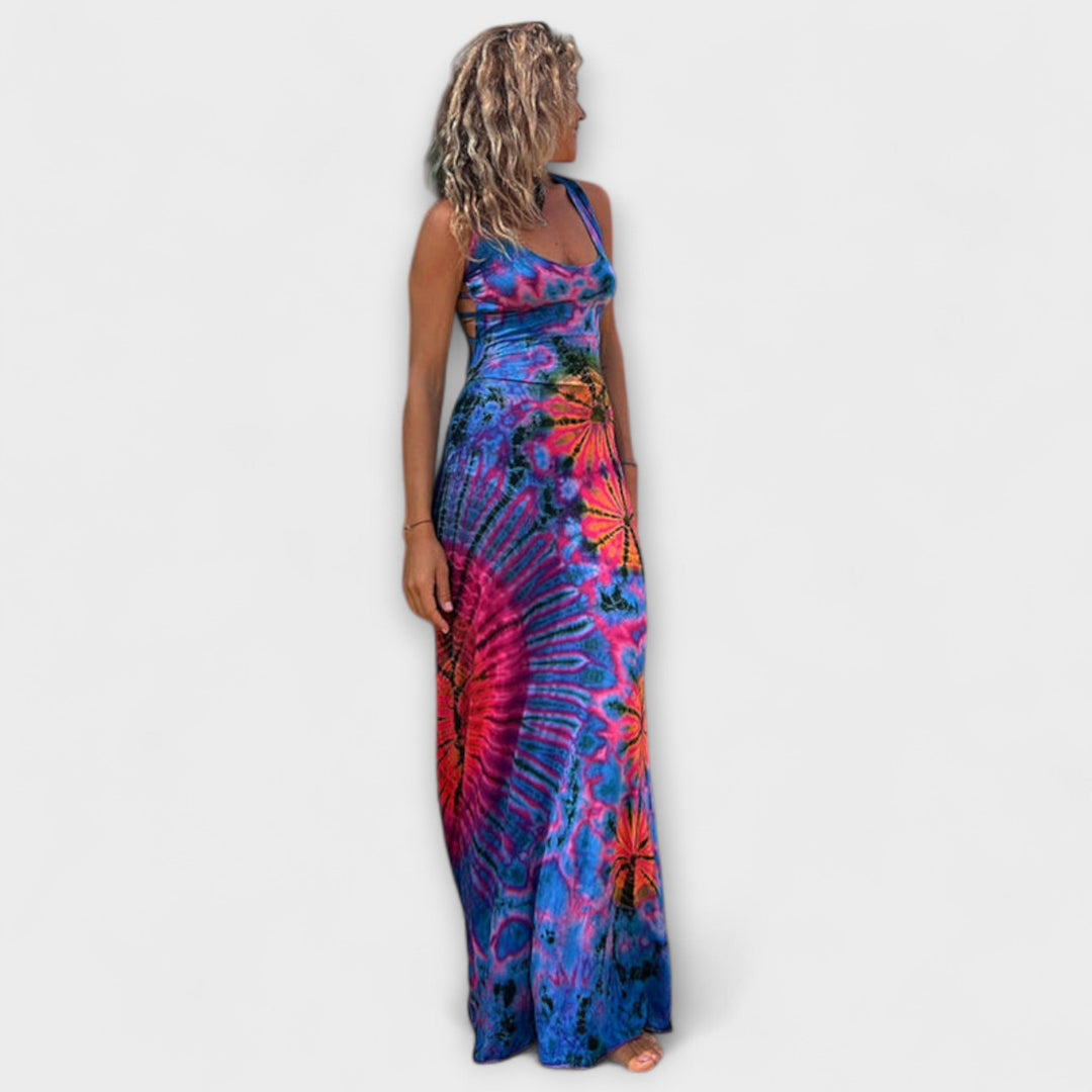 Ronja - La Bamba Tie-Dye Print Maxi Obleka