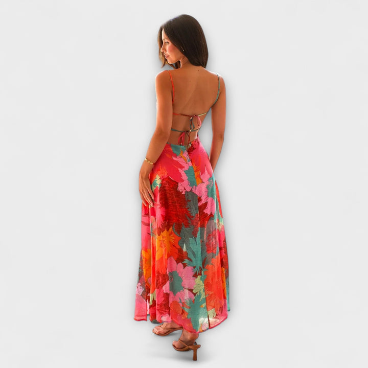 Audrey - Obleka z cvetličnim potiskom za ženske - Stilska in privlačna