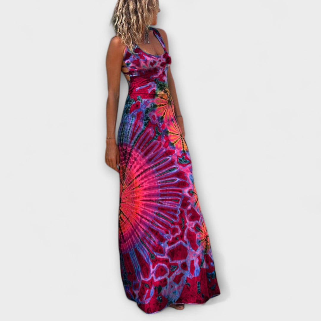 Ronja - La Bamba Tie-Dye Print Maxi Obleka