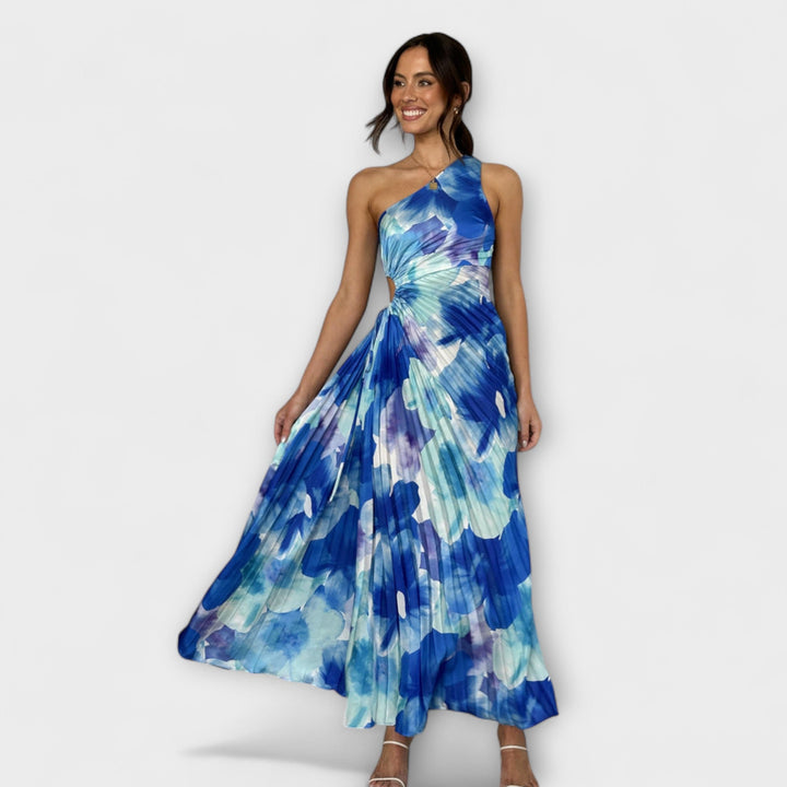 Sienna - Elegantne Maxi Obleke z Izrezom