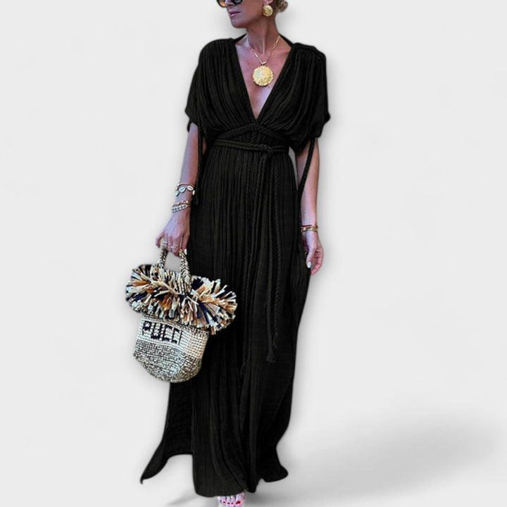 Kimono Maxi Obleka v Grškem Slogu