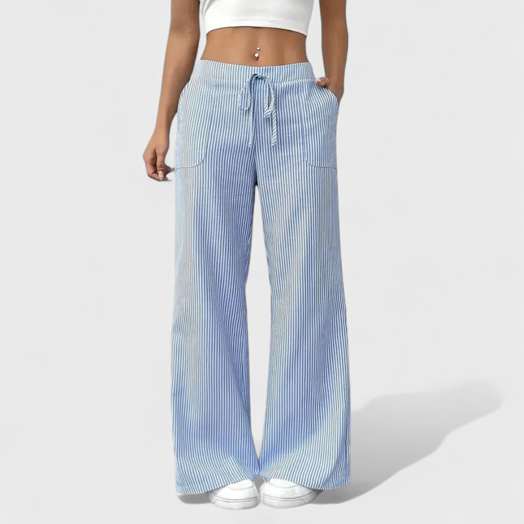 Dominique - Udobne Široke Hlače