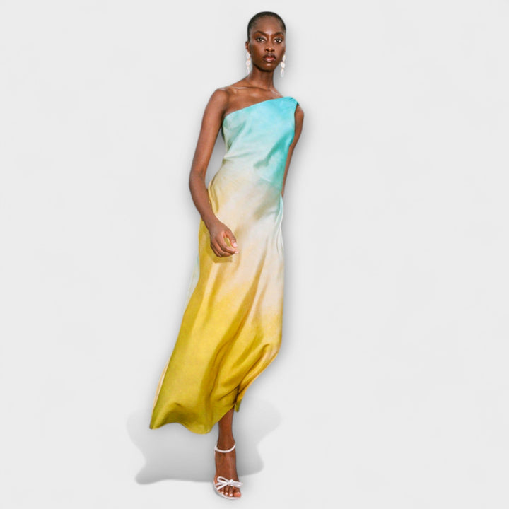 Arabella - Midi obleka na eno ramo