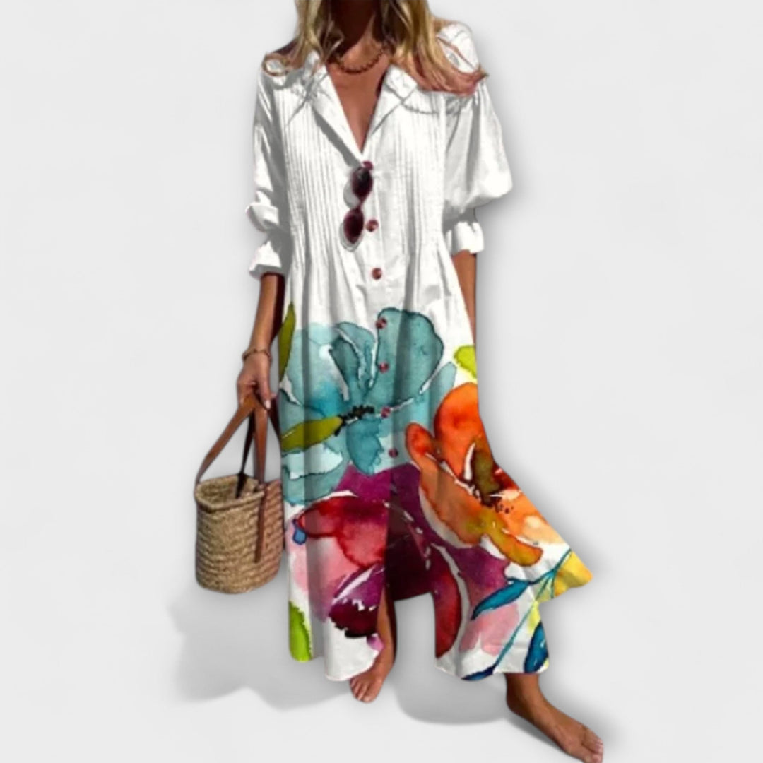 Lila - Lichotivé Maxi Oblačilo z Zakritjem Trebuh