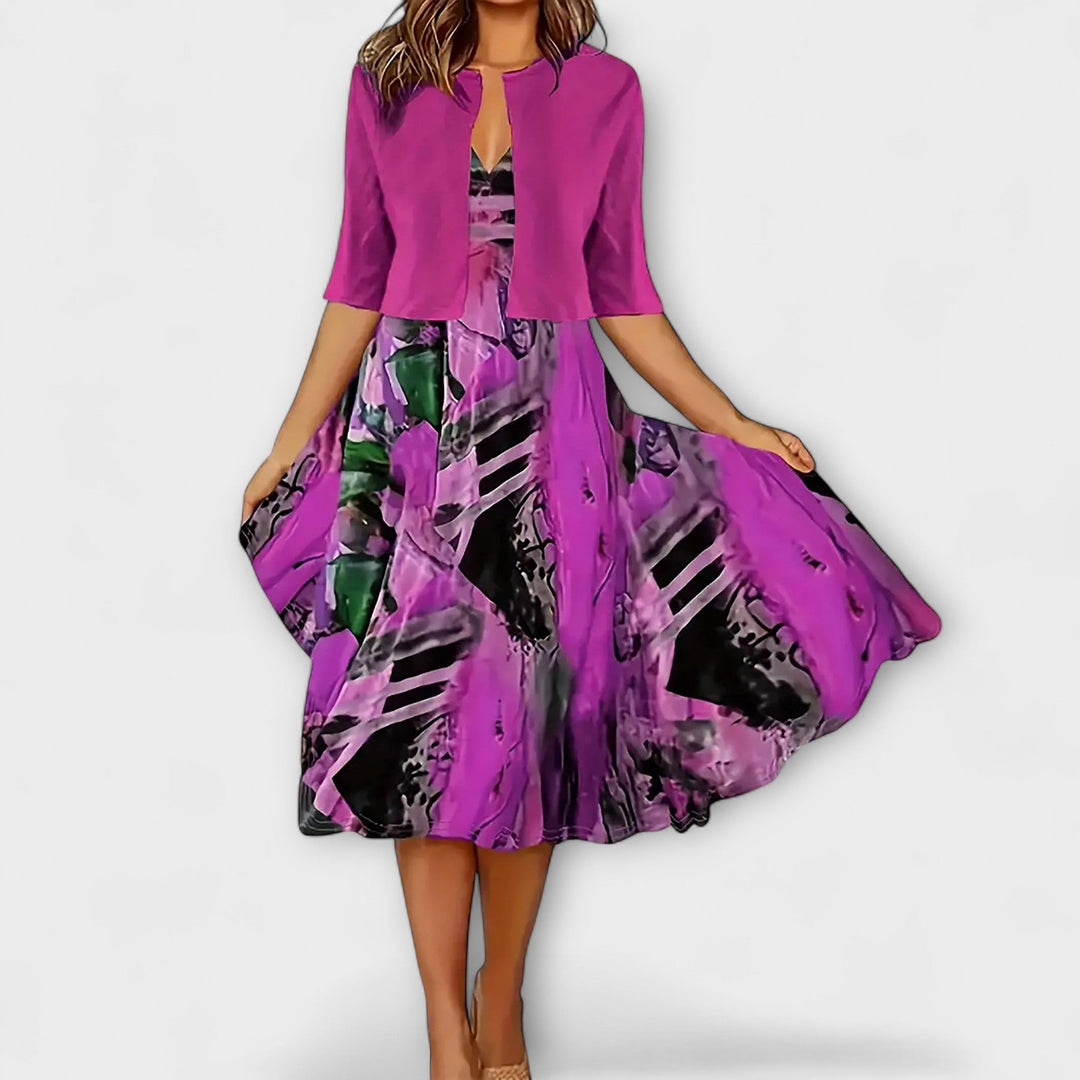 Ženske midi obleke s blazerjem