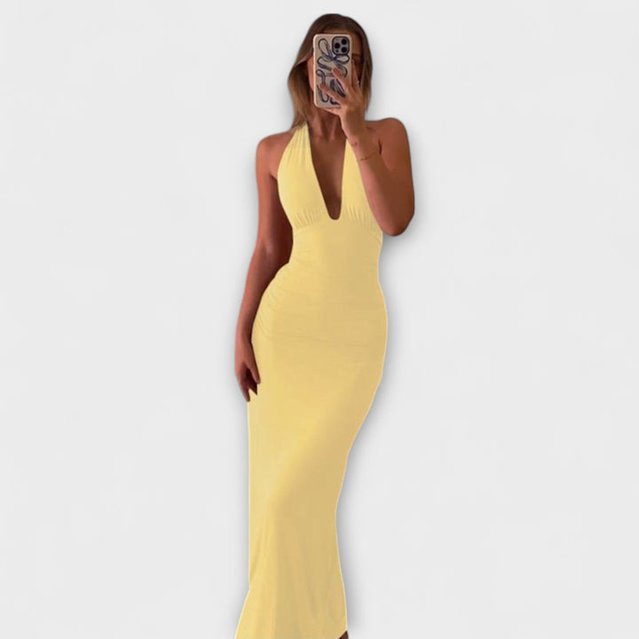 Zmehčane Gala Oblačilo Brez Hrbtne Strani