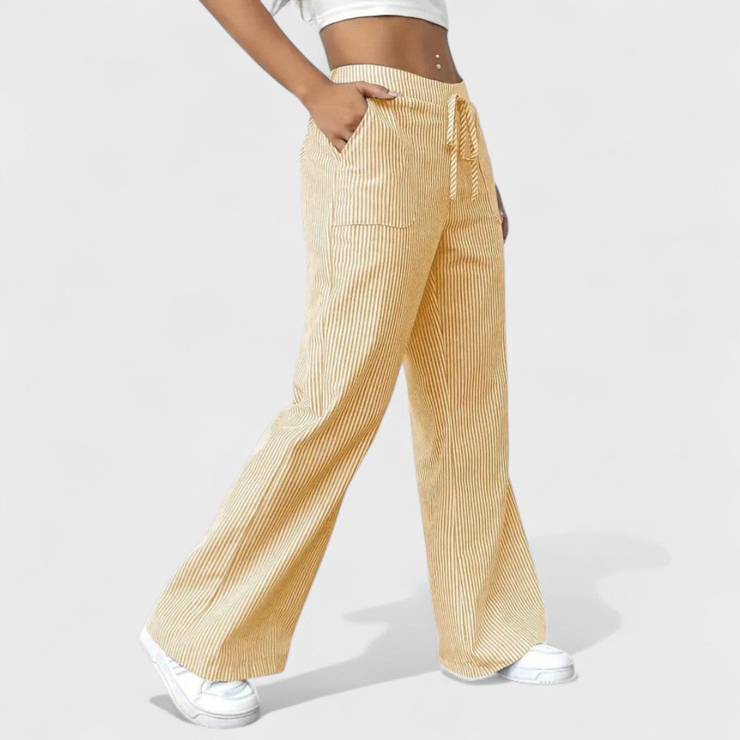 Dominique - Udobne Široke Hlače