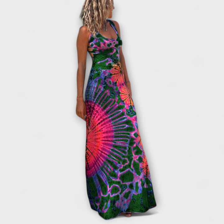 Ronja - La Bamba Tie-Dye Print Maxi Obleka