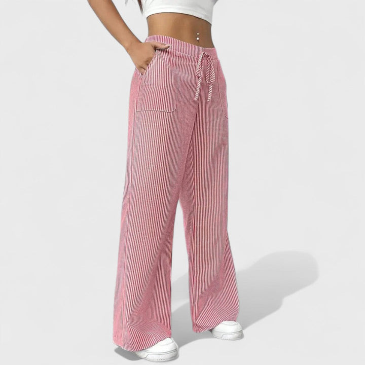 Dominique - Udobne Široke Hlače